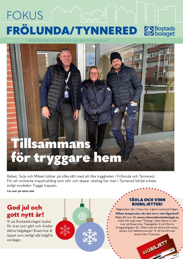 Omslag till Fokus Frölunda/Tynnered nummer 4, 2024.