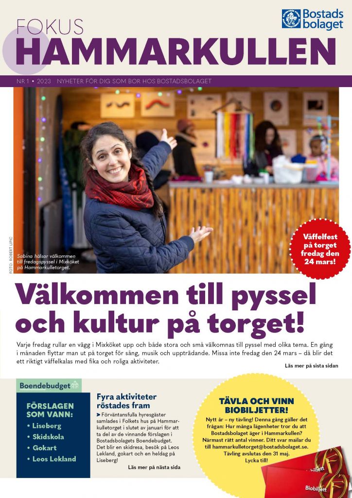 Framsidan på Fokus Hammarkullen nr 1 2023