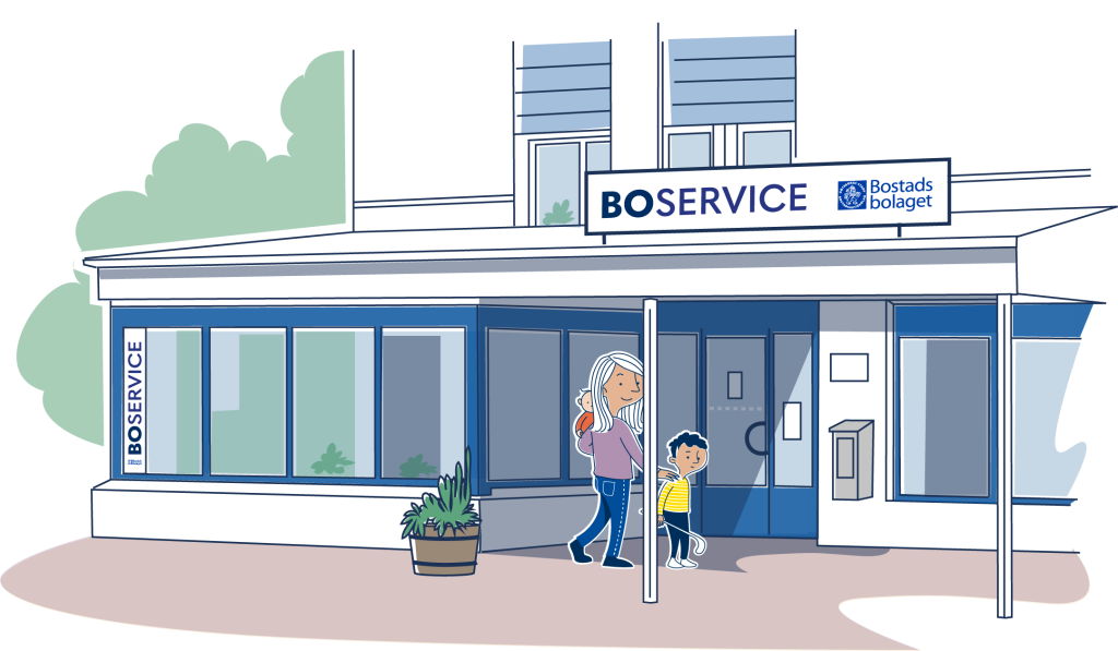 Illustrerad bild av Boservice