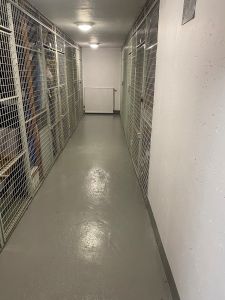 Källare på Topasgatan efter målning