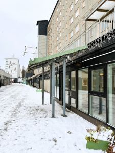 En fasad i Hammarkullen.