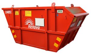 Orange container för grovavfall