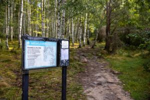 Skylt där det står Naturreservat.