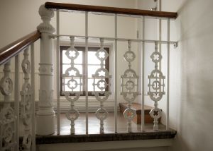 Detaljbild från trapphuset på Kvarnbergsgatan 8.