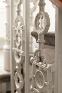 Detaljbild från trapphuset på Kvarnbergsgatan 8.