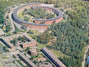 Flygfoto över Robertshöjd.