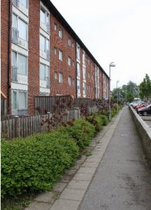 Uteplats i Norra Biskopsgården