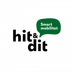 Logga med texten "Hit&dit - smart mobilitet"