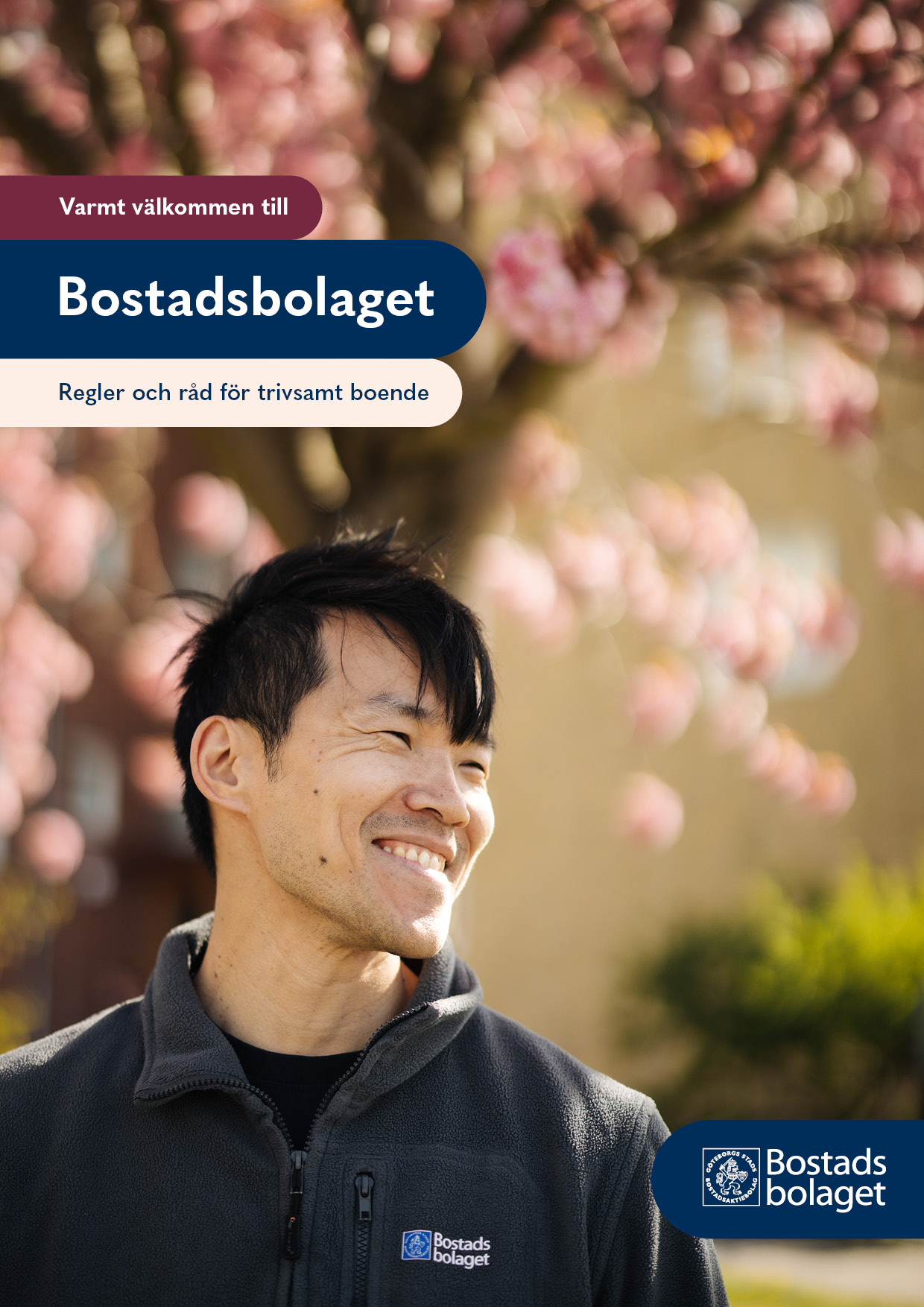 Välkommen till Bostadsbolaget omslag broschyr.
